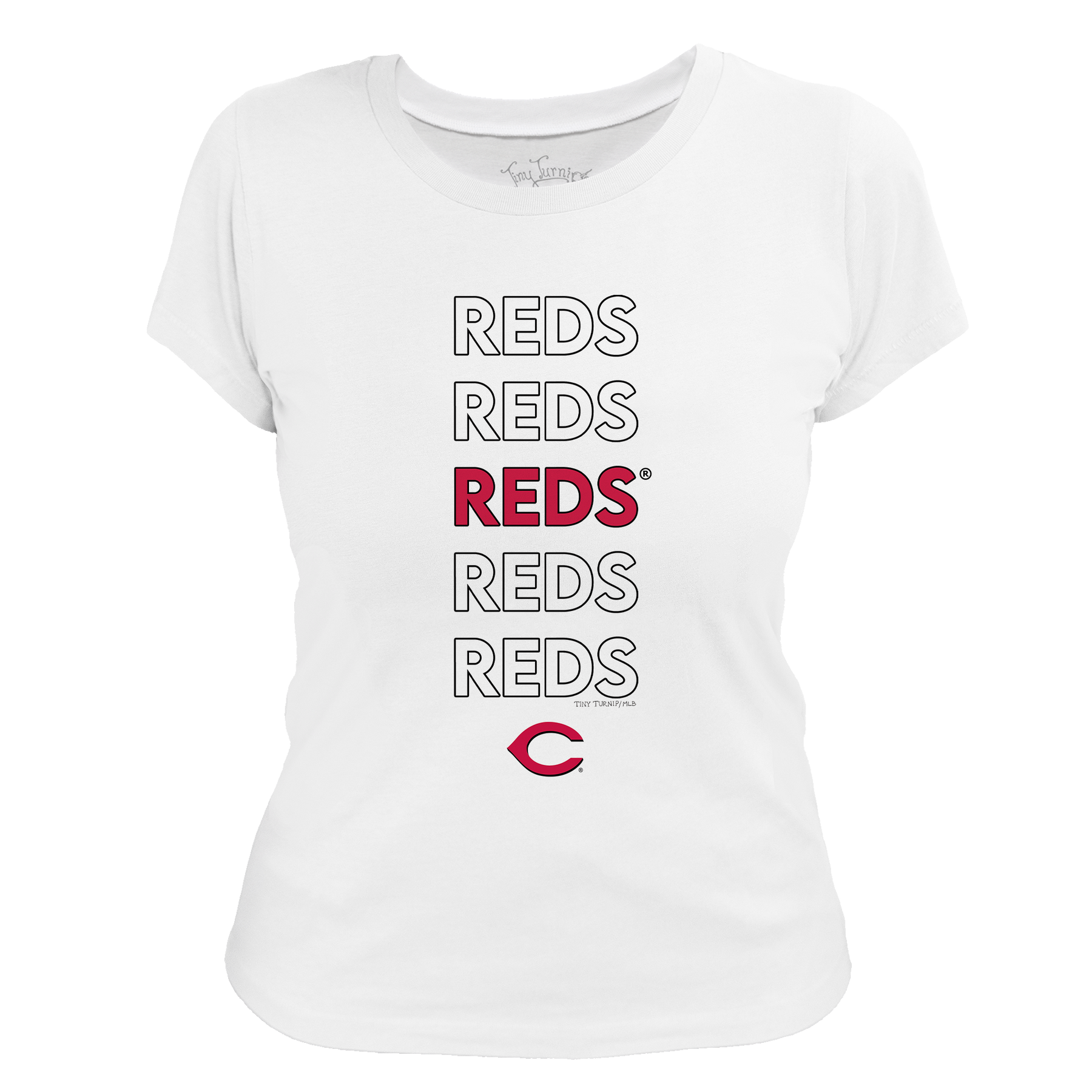 Cincinnati Reds Stacked Tee Shirt