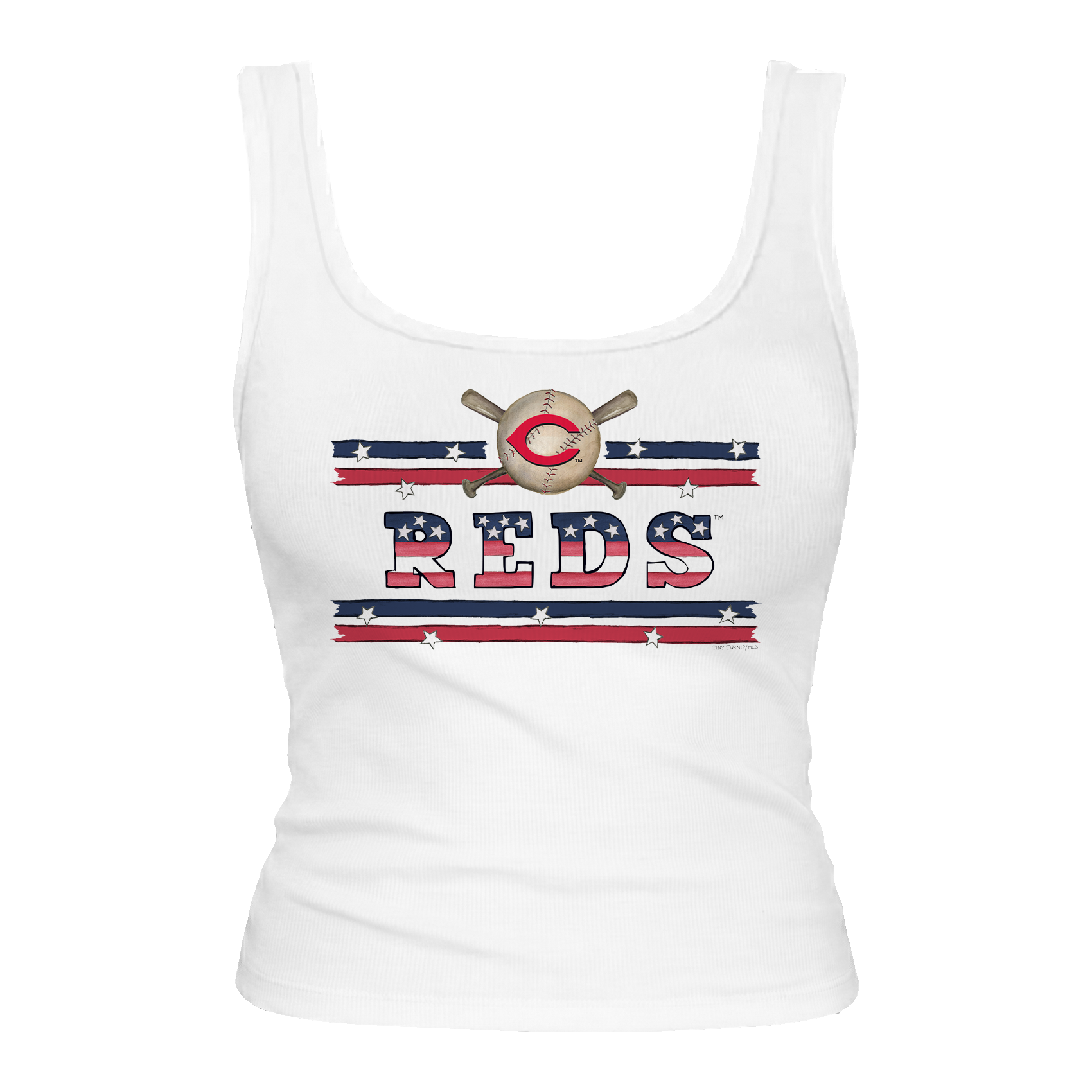Cincinnati Reds Stars and Stripes Emmy Tank