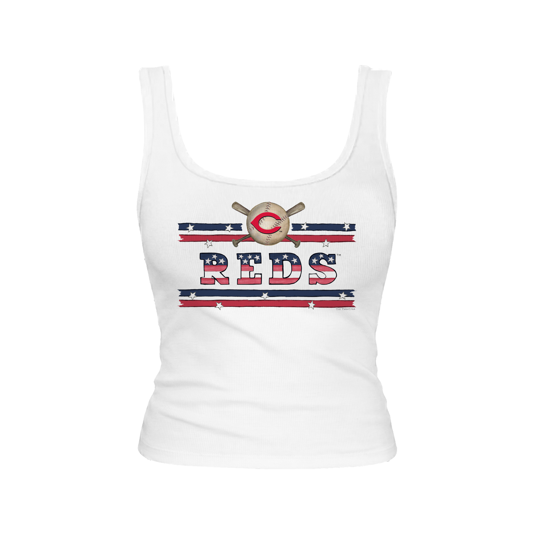 Cincinnati Reds Stars and Stripes Emmy Tank