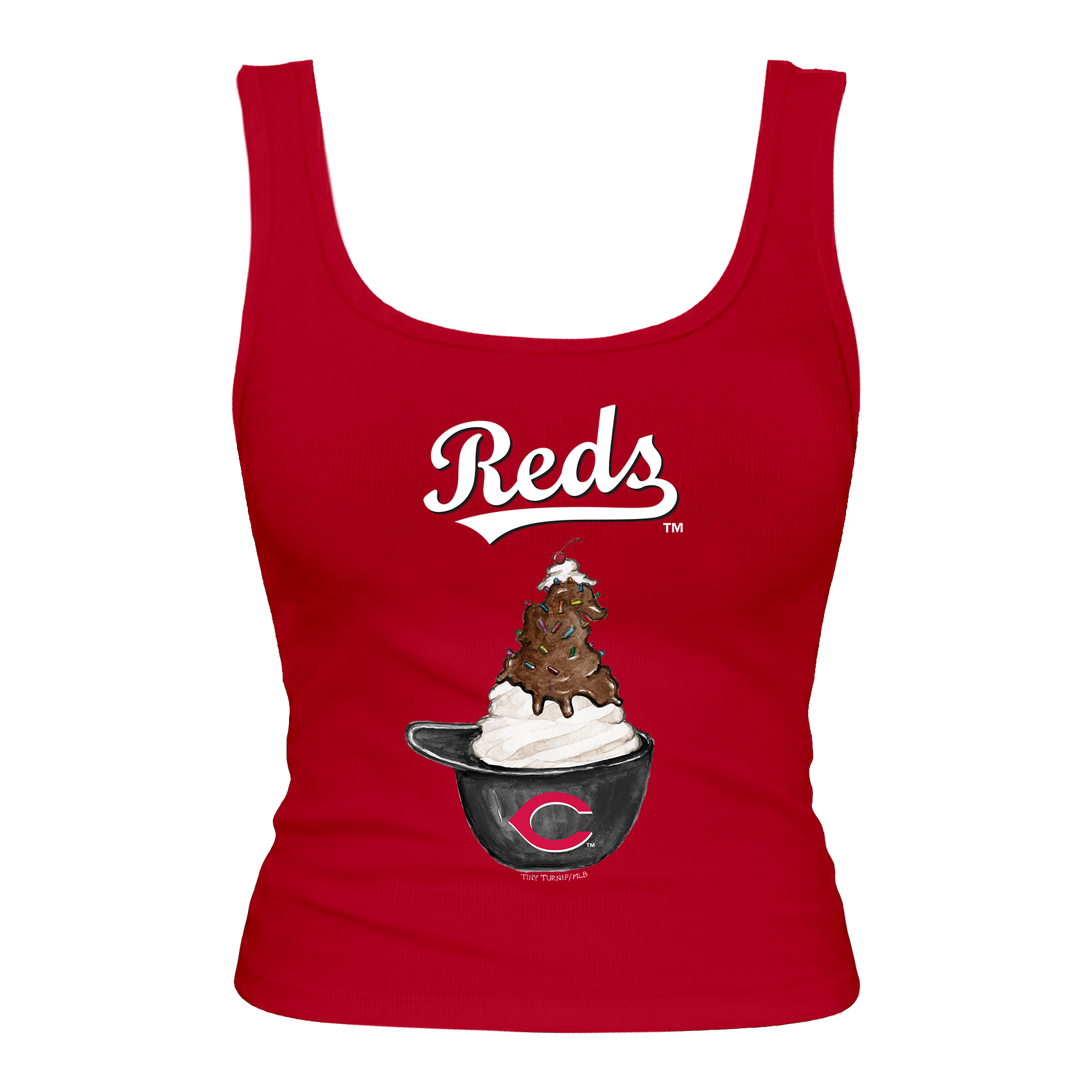 Cincinnati Reds Sundae Helmet Emmy Tank