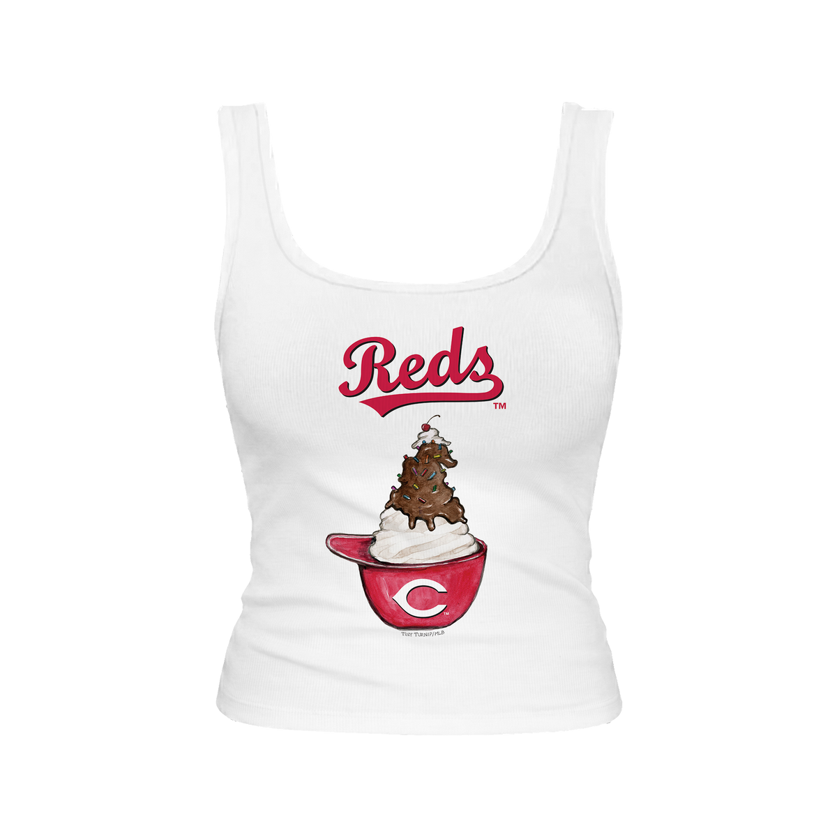 Cincinnati Reds Sundae Helmet Emmy Tank