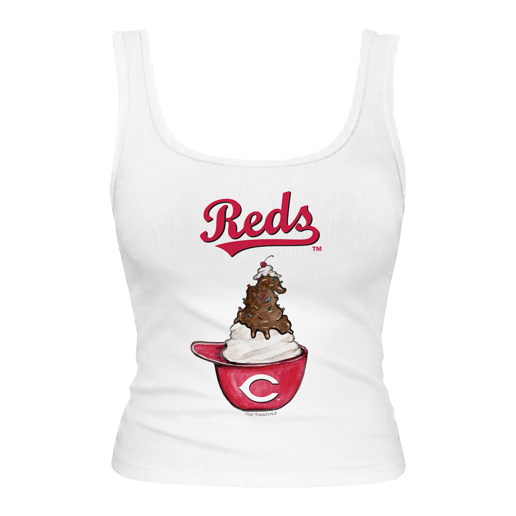 Cincinnati Reds Sundae Helmet Emmy Tank