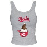 Cincinnati Reds Sundae Helmet Ribbed Tank