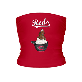 Cincinnati Reds Sundae Helmet Tube Top - Tiny Turnip