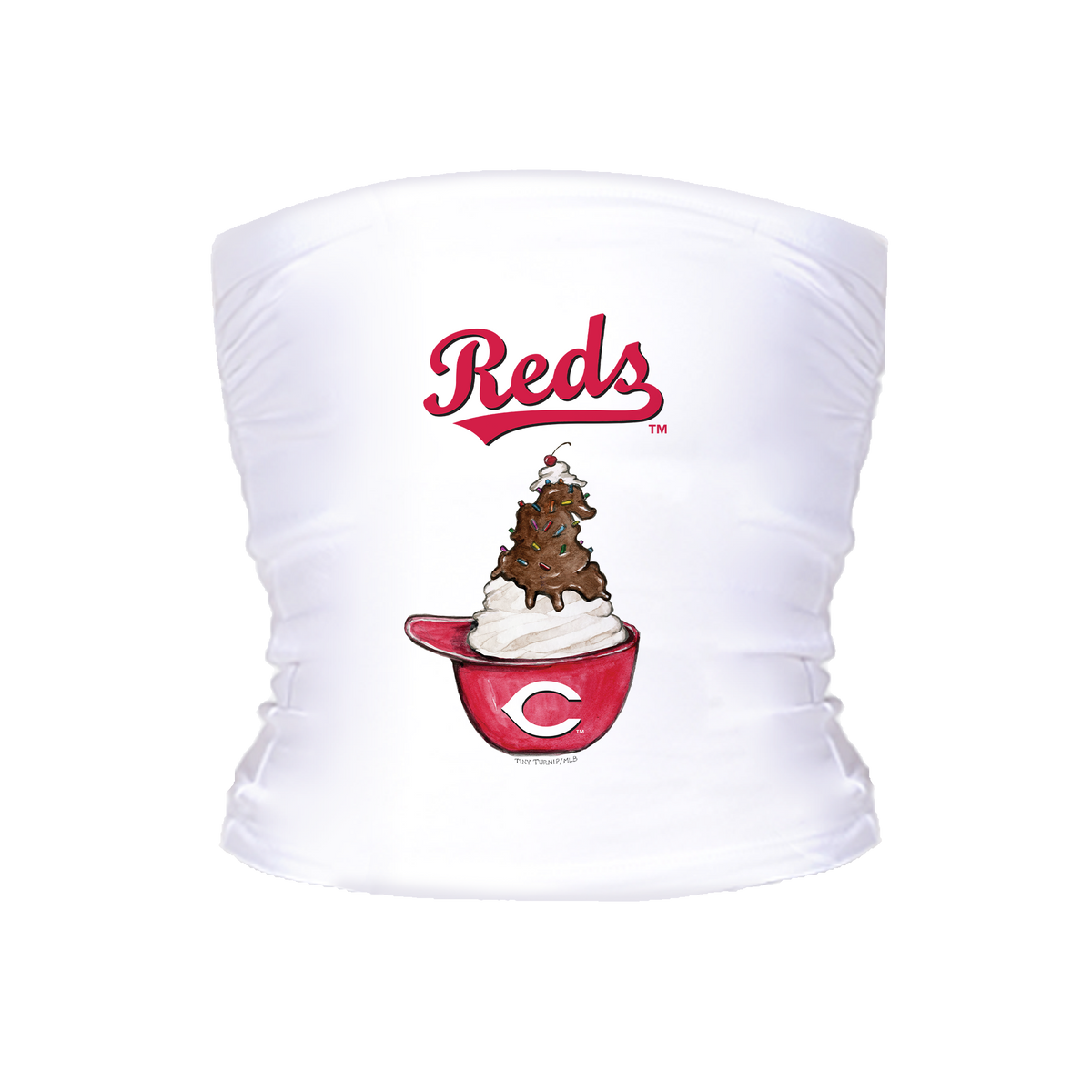 Cincinnati Reds Sundae Helmet Crop Tube Top