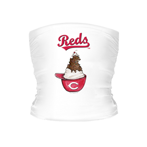 Cincinnati Reds Sundae Helmet Tube Top - Tiny Turnip