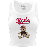Cincinnati Reds Teddy Crop Tank