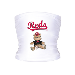Cincinnati Reds Teddy Tube Top - Tiny Turnip