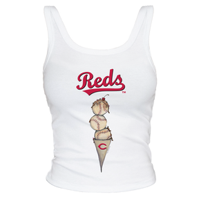 Cincinnati Reds Triple Scoop Ribbed Tank