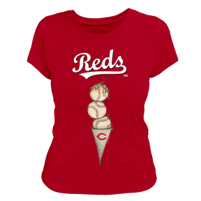 Cincinnati Reds Triple Scoop Women's Tee Shirt