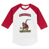 Cincinnati Reds Velociraptor 3/4 Red Sleeve Raglan