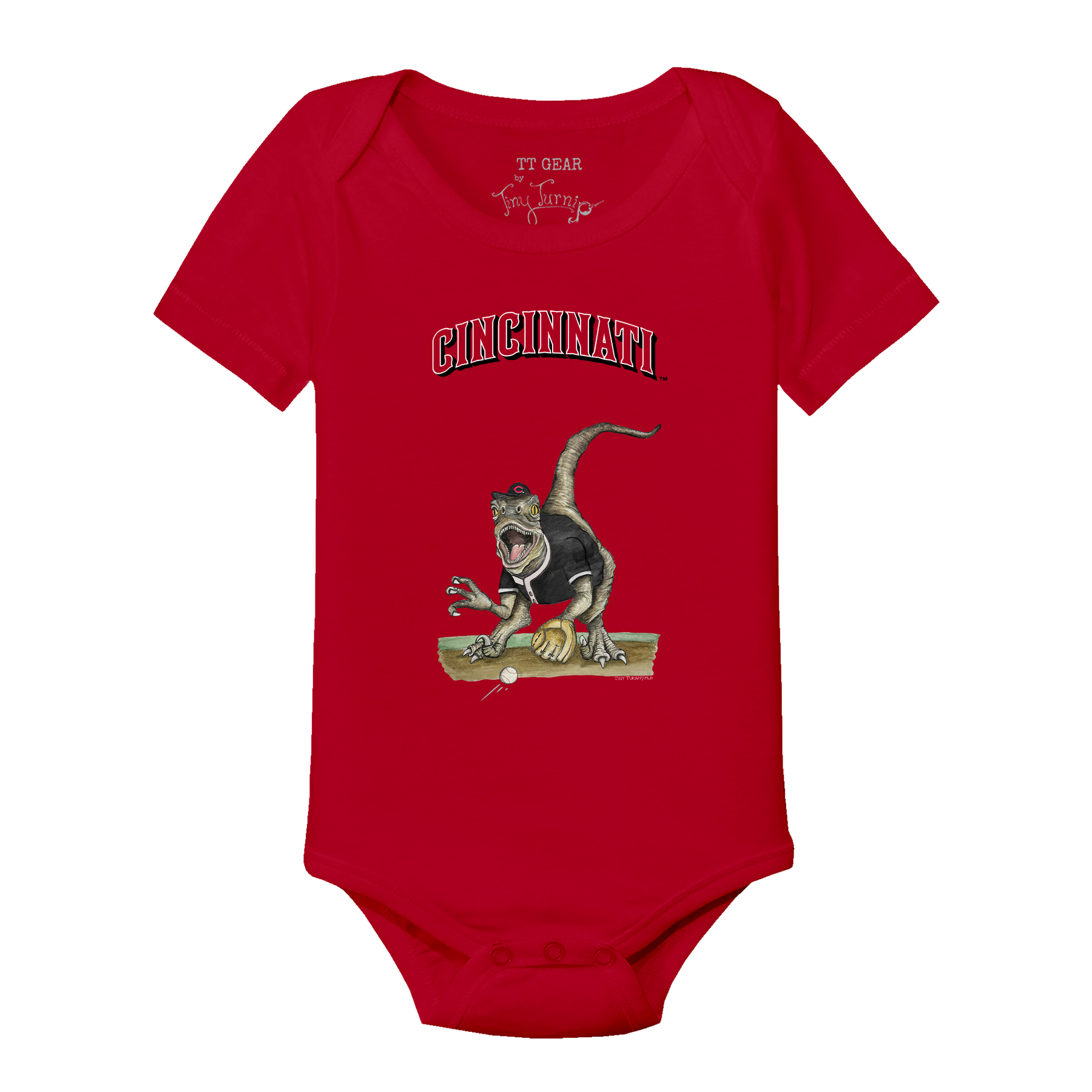 Cincinnati Reds Velociraptor Short Sleeve Snapper