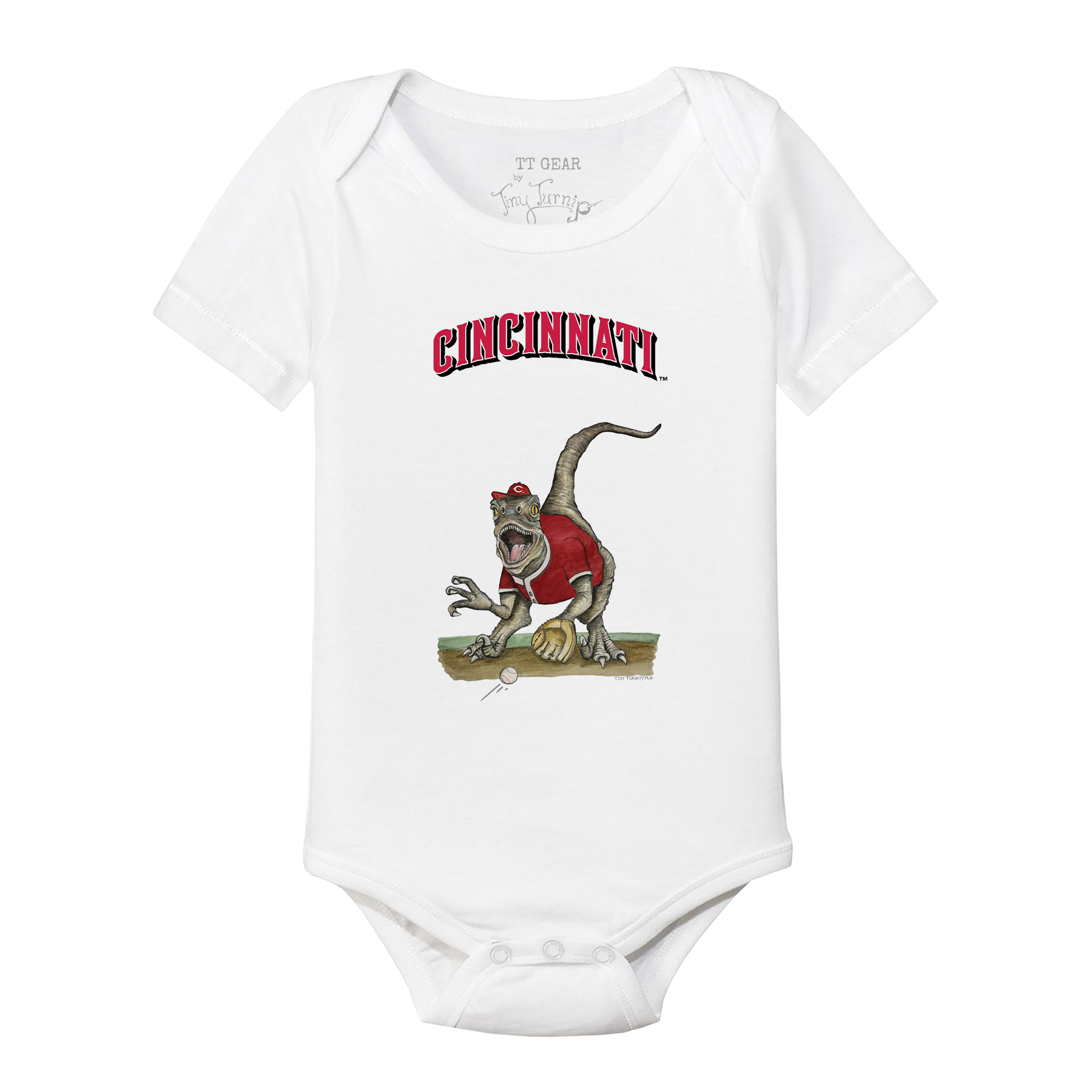 Cincinnati Reds Velociraptor Short Sleeve Snapper