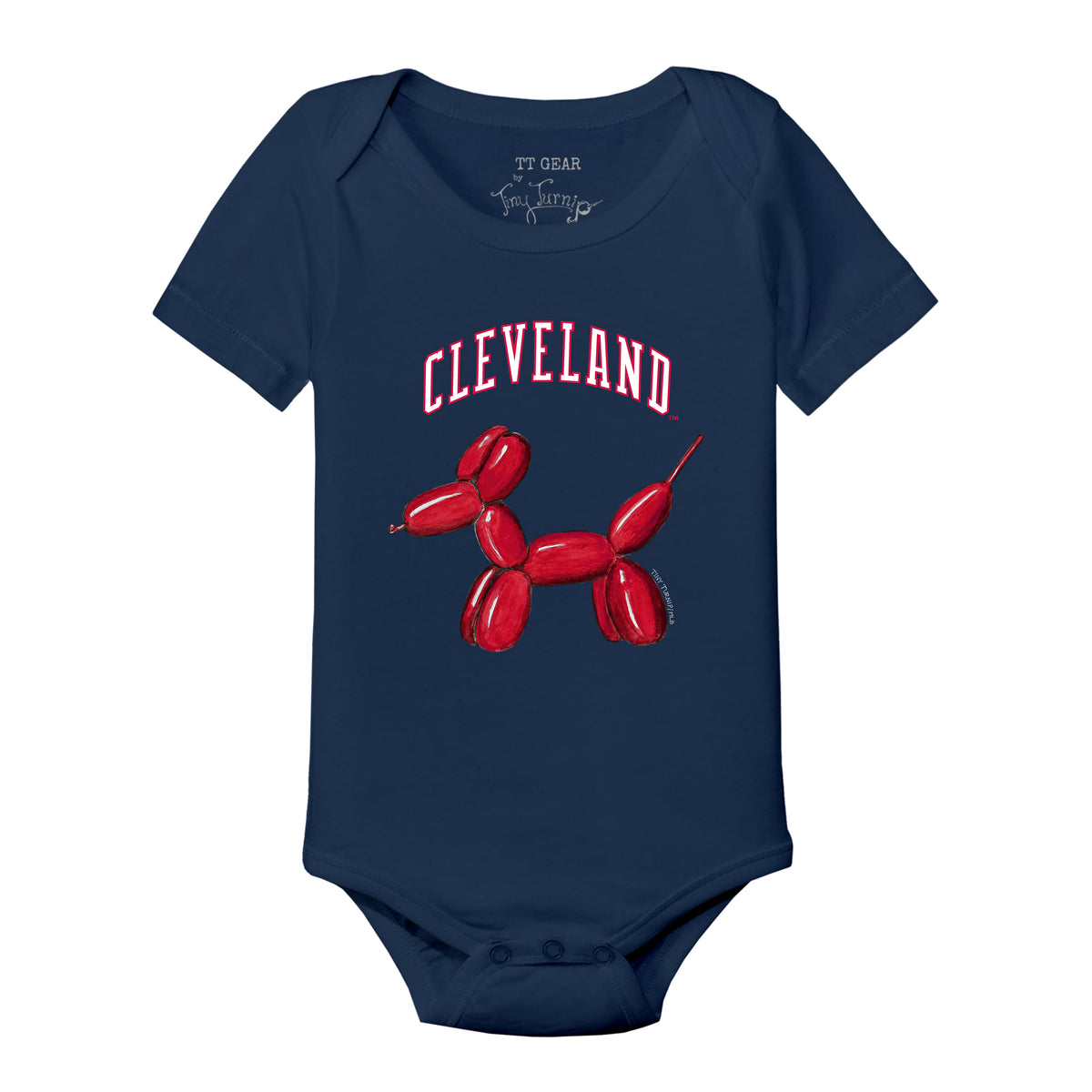 Cleveland Guardians Balloon Dog Short Sleeve Snapper