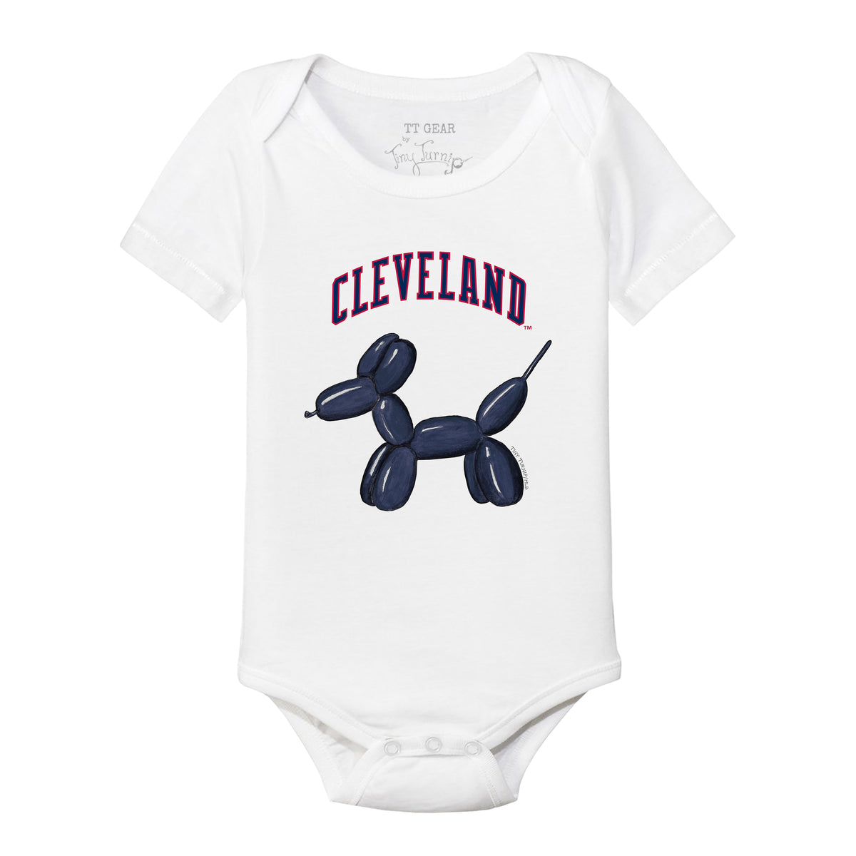 Cleveland Guardians Balloon Dog Short Sleeve Snapper