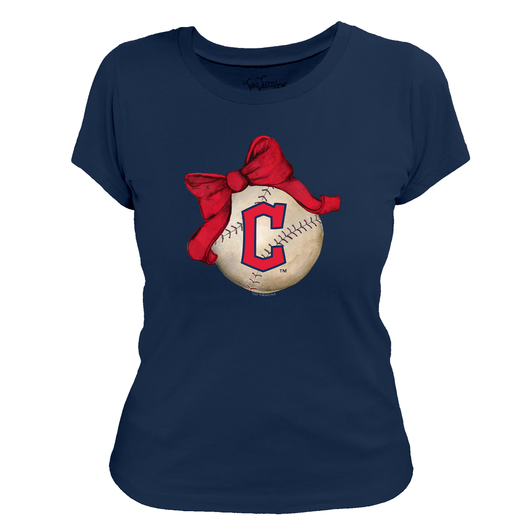 Cleveland Guardians Baseball Bow Tee Shirt