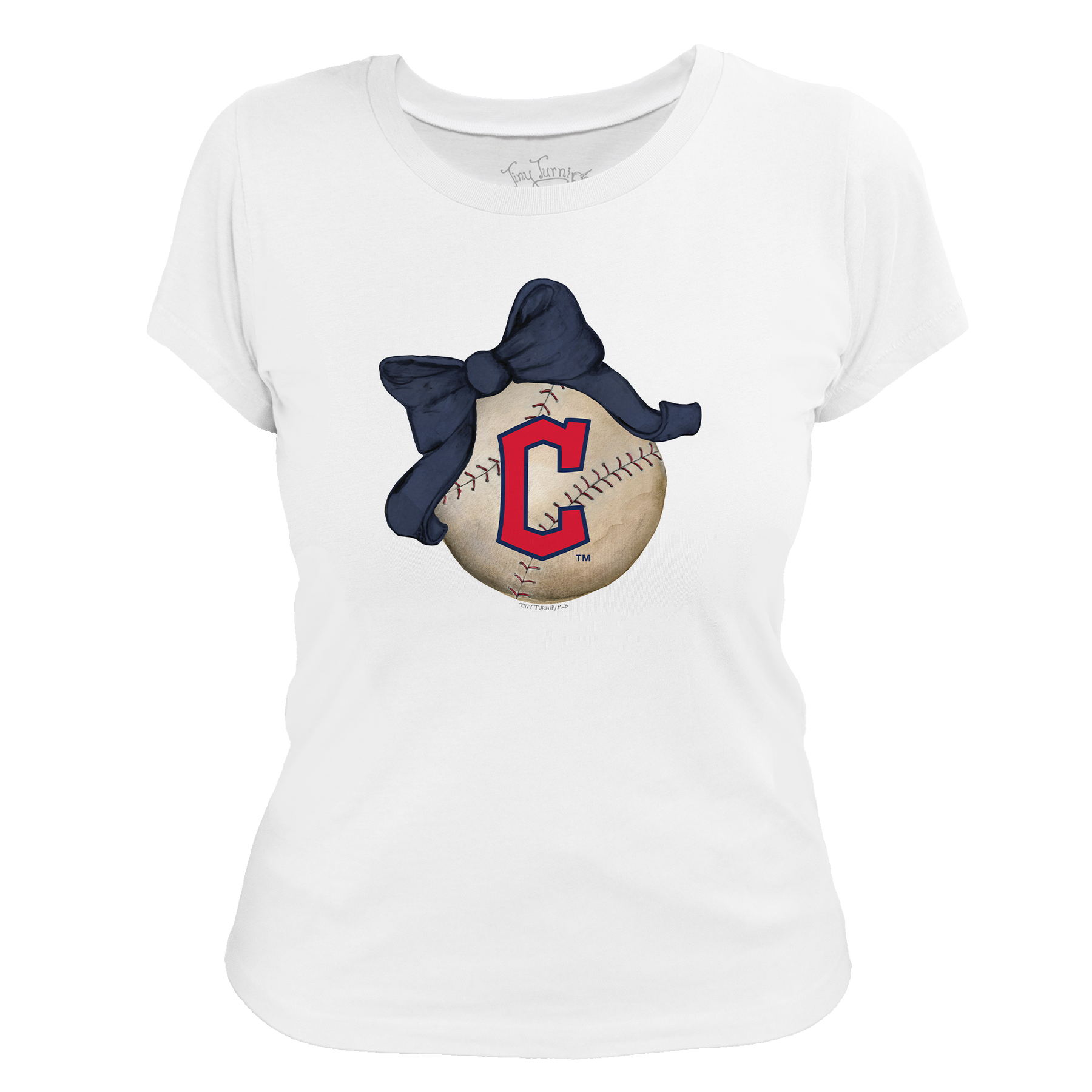 Cleveland Guardians Baseball Bow Tee Shirt