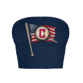 Cleveland Guardians Baseball Flag Crop Tube Top