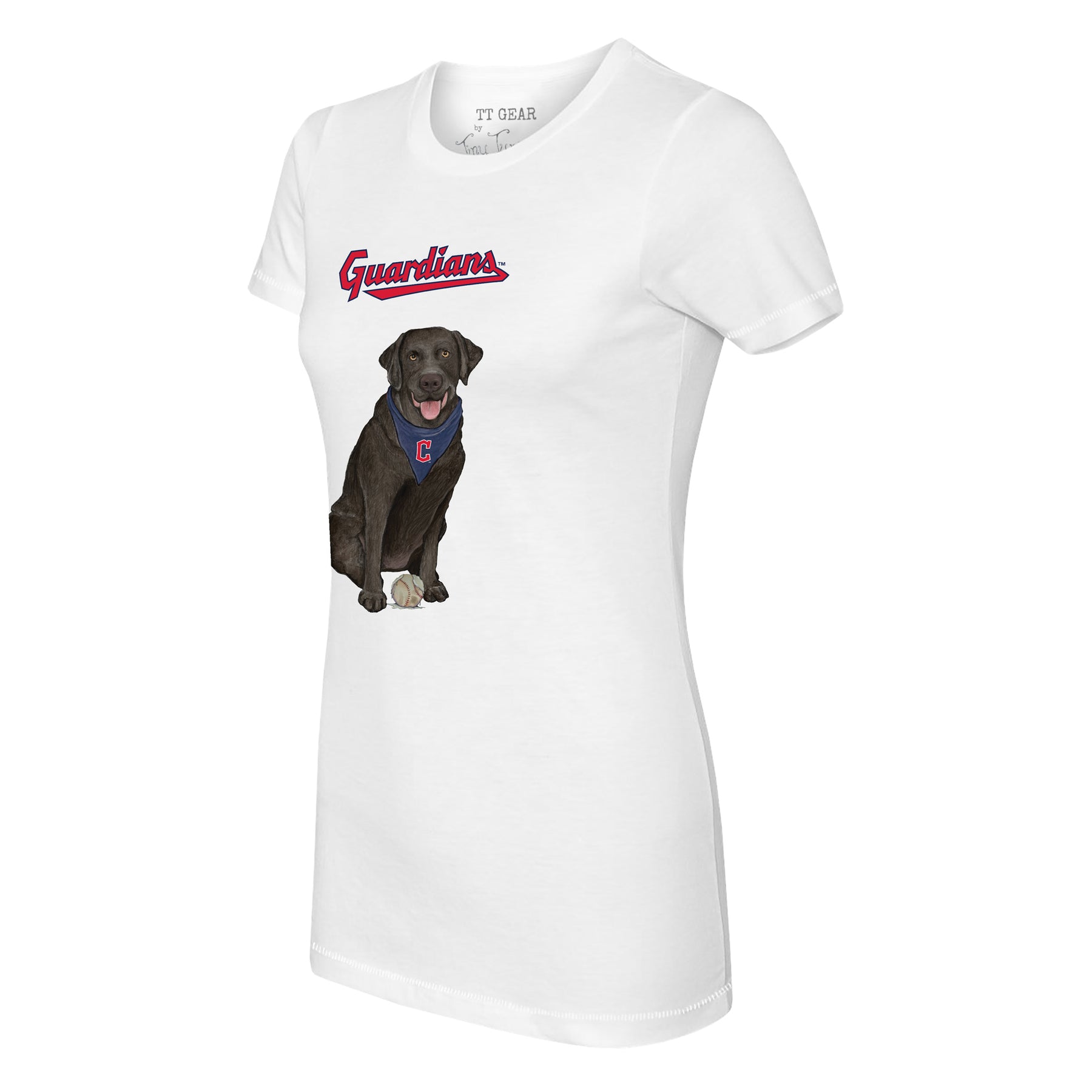 Cleveland Guardians Black Labrador Retriever Tee Shirt