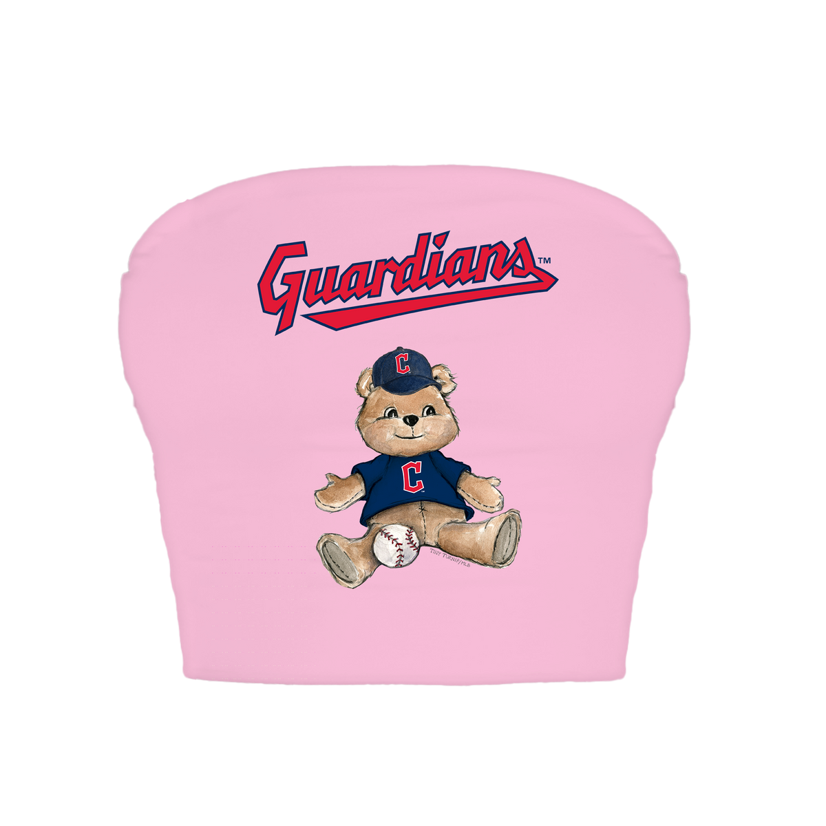 Cleveland Guardians Teddy Crop Tube Top
