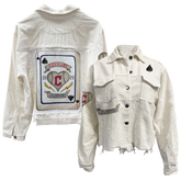 Cleveland Guardians Card White Cord Jacket