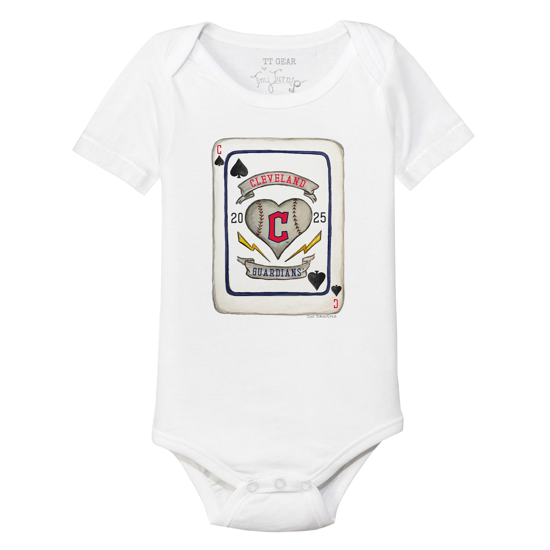 Cleveland Guardians Card Short Sleeve Snapper