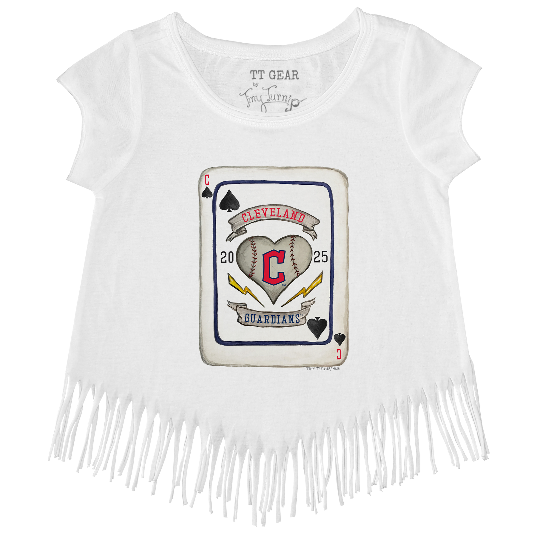 Cleveland Guardians Card Fringe Tee