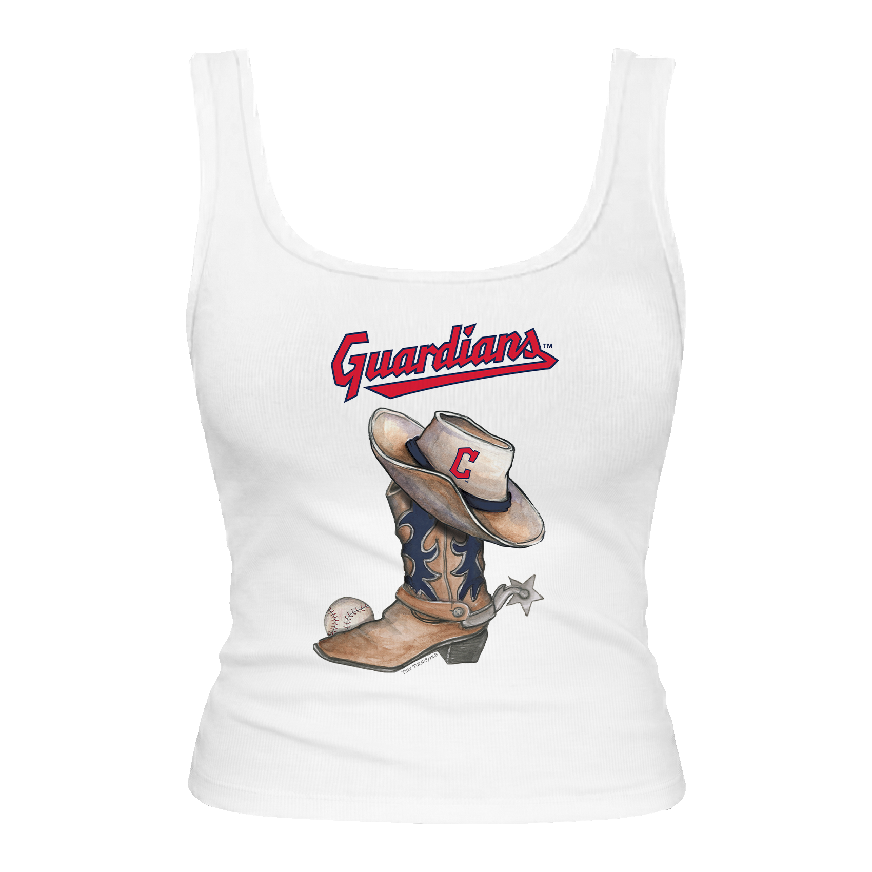 Cleveland Guardians Cowboy Boot Emmy Tank