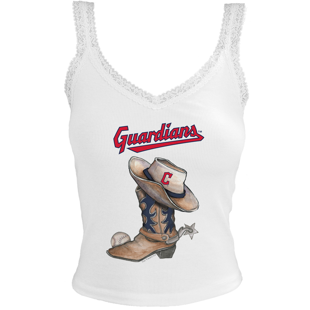 Cleveland Guardians Cowboy Boot Lace Tank