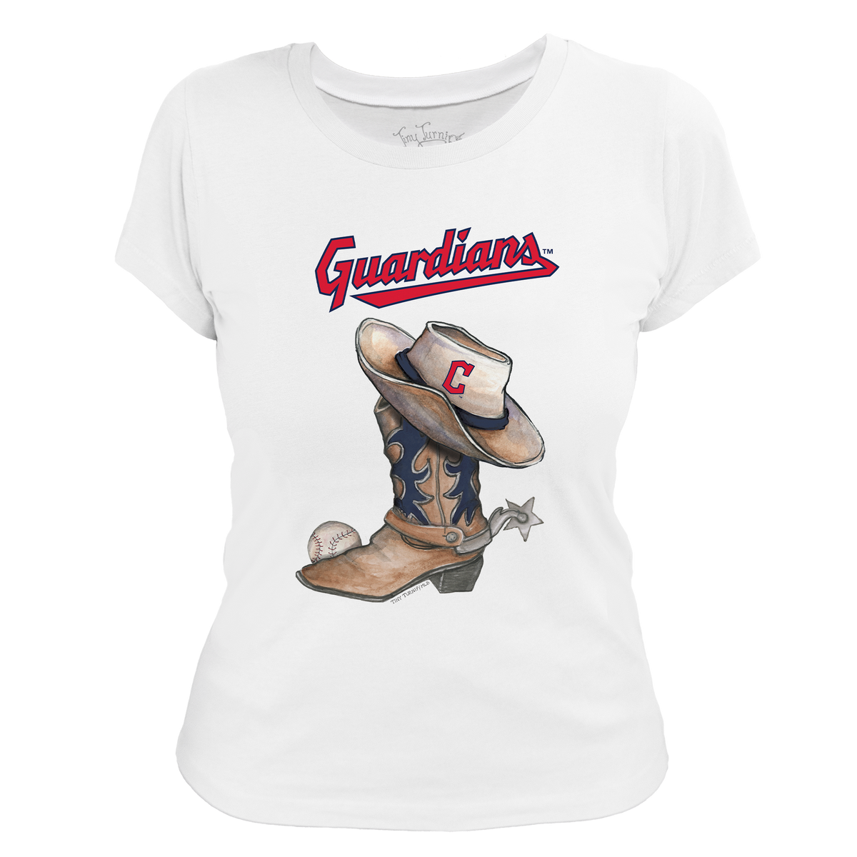 Cleveland Guardians Cowboy Boot Women's Tee Shirt