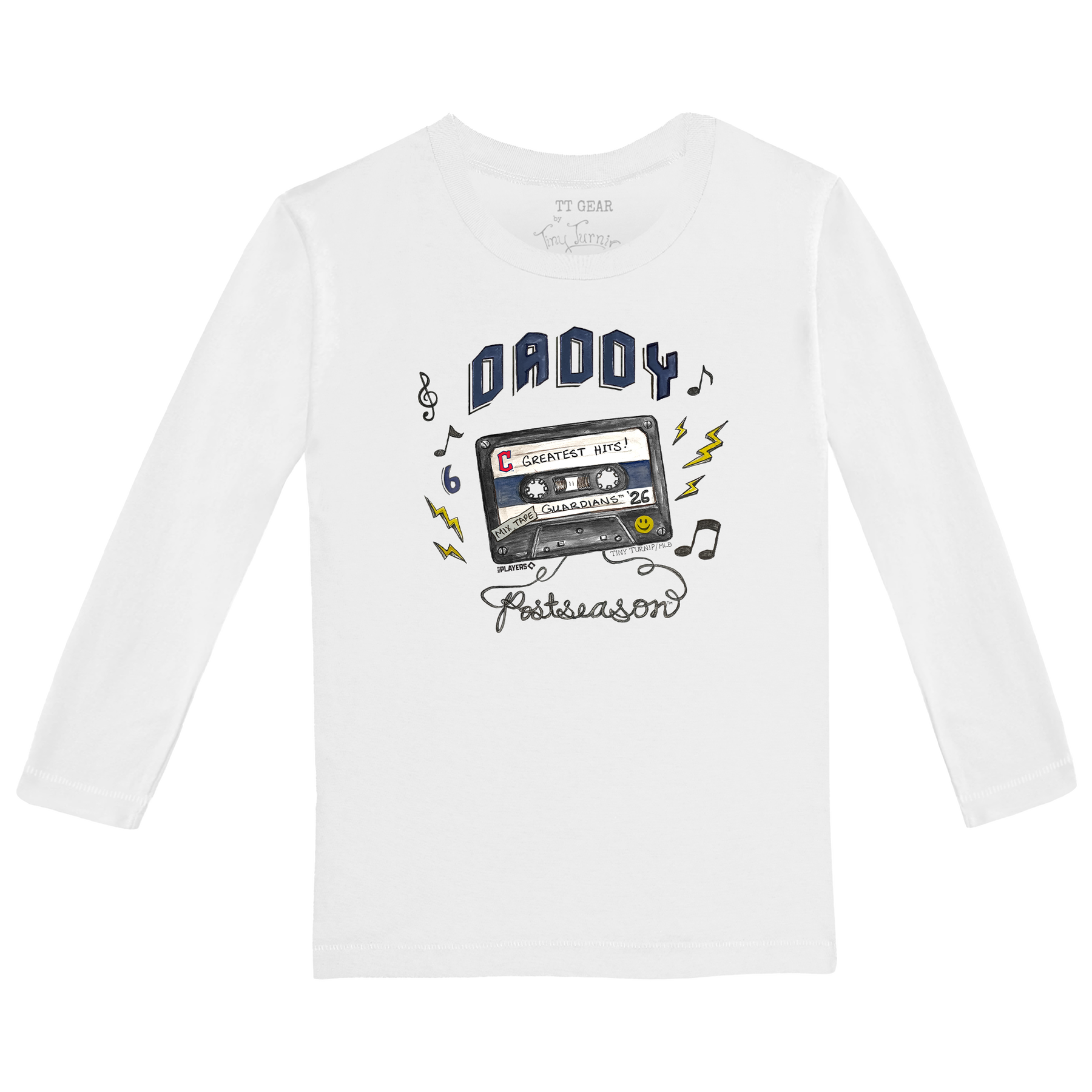 VIP Cleveland Guardians Postseason '26 Kid's Long-Sleeve Tee Shirt - Tiny Turnip