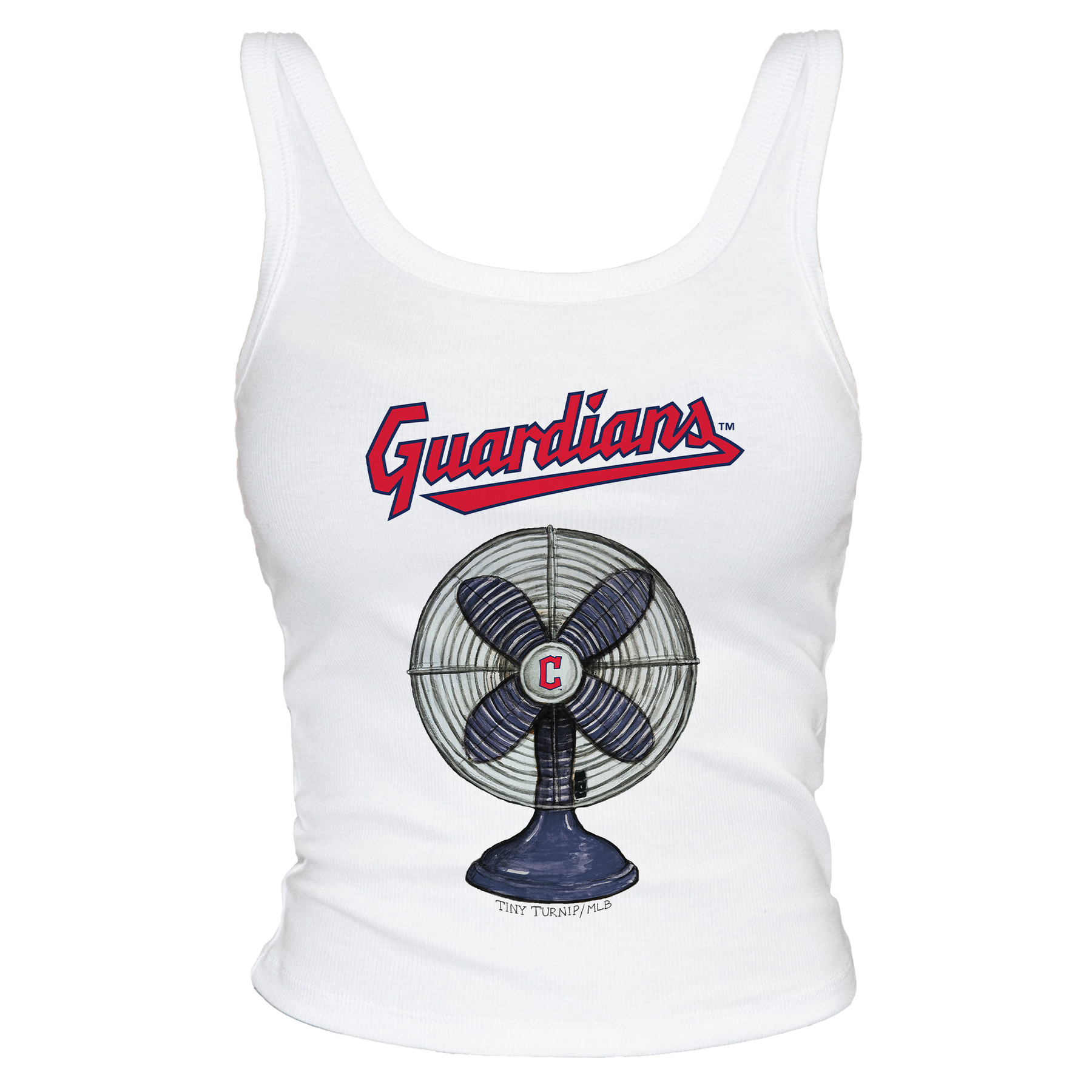 Cleveland Guardians Fan Crop Tank - Tiny Turnip