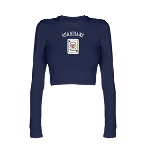 Cleveland Guardians Card Candice Crop Long Sleeve