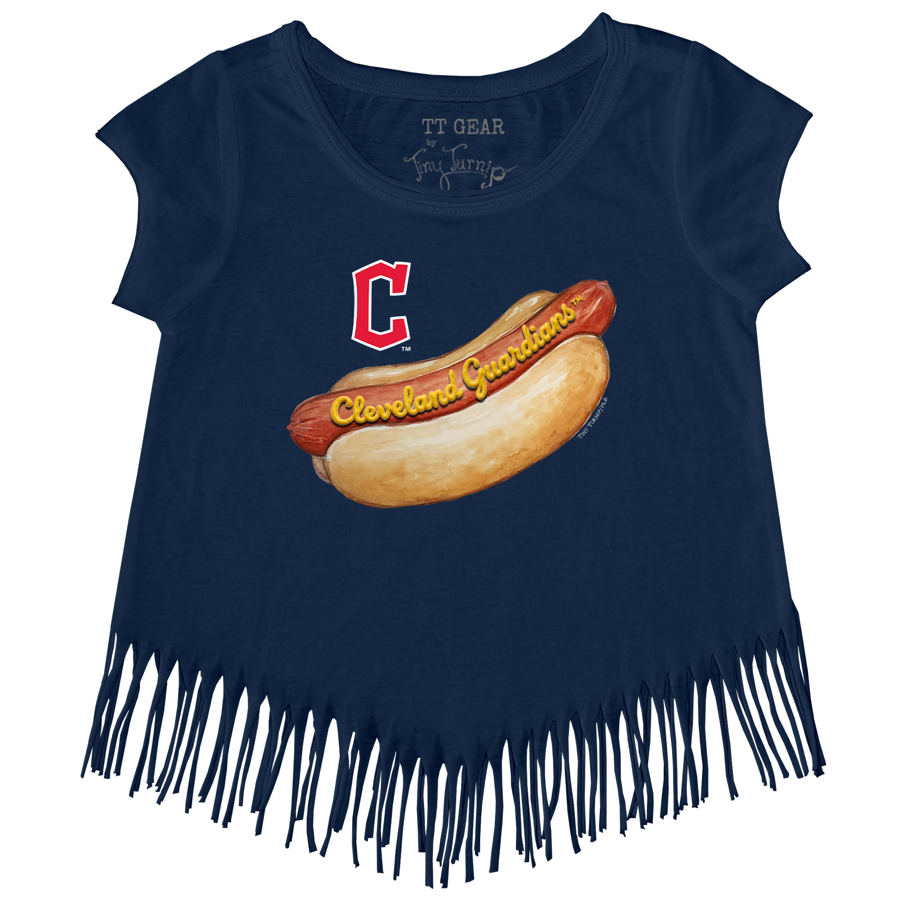 Cleveland Guardians Hot Dog Fringe Tee