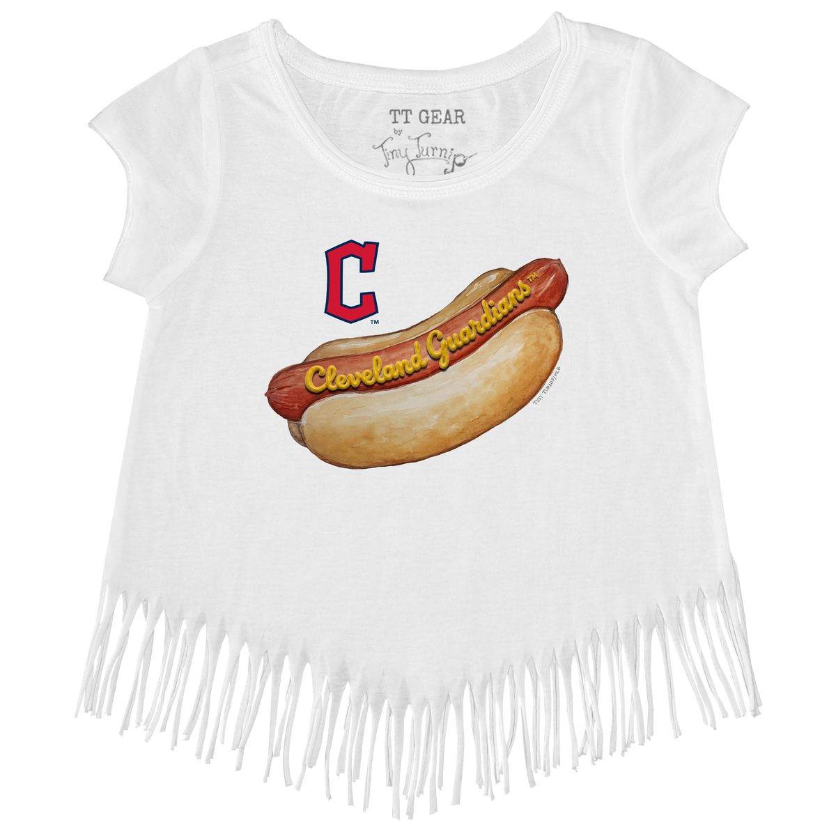 Cleveland Guardians Hot Dog Fringe Tee