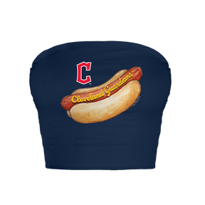 Cleveland Guardians Hot Dog Crop Tube Top