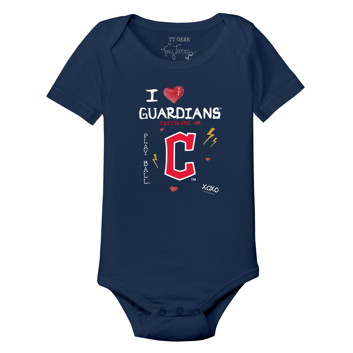 I Heart Guardians Short Sleeve Snapper - Tiny Turnip