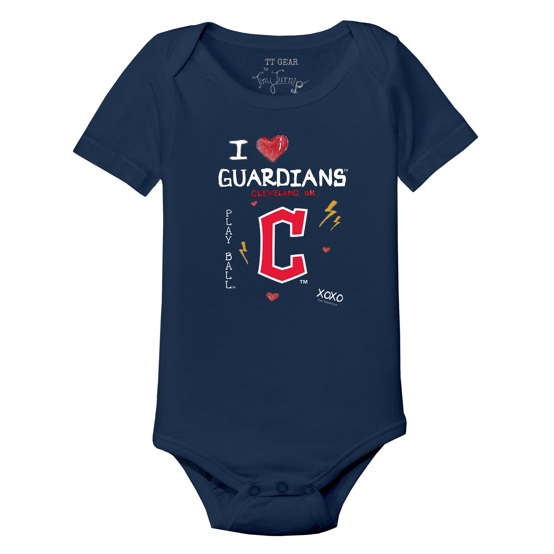 I Heart Guardians Short Sleeve Snapper - Tiny Turnip