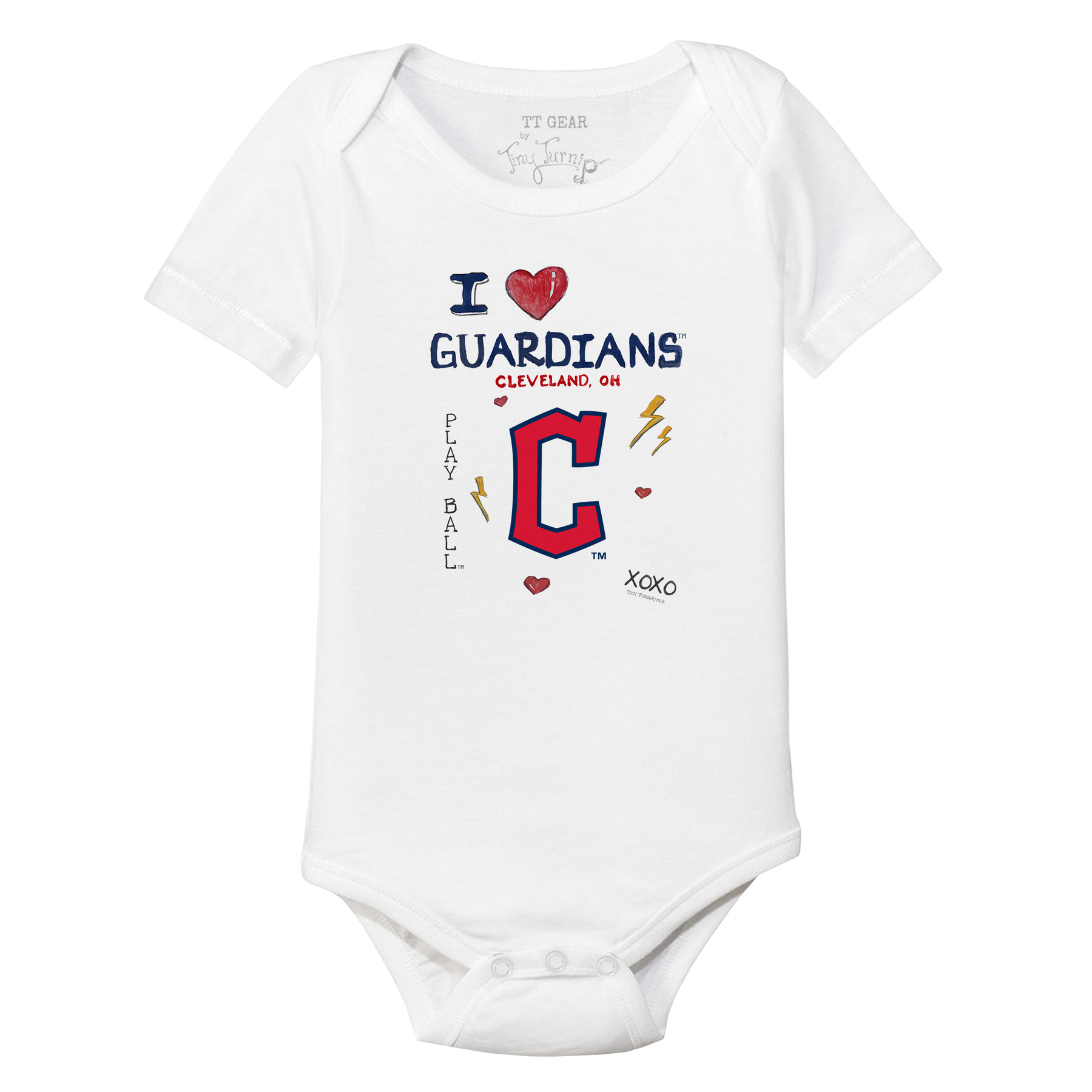 I Heart Guardians Short Sleeve Snapper - Tiny Turnip