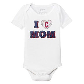Cleveland Guardians I Love Mom Short Sleeve Snapper