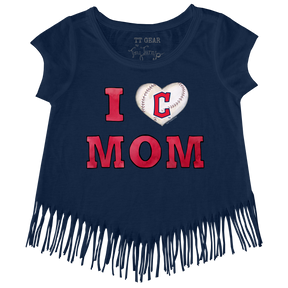 Cleveland Guardians I Love Mom Fringe Tee