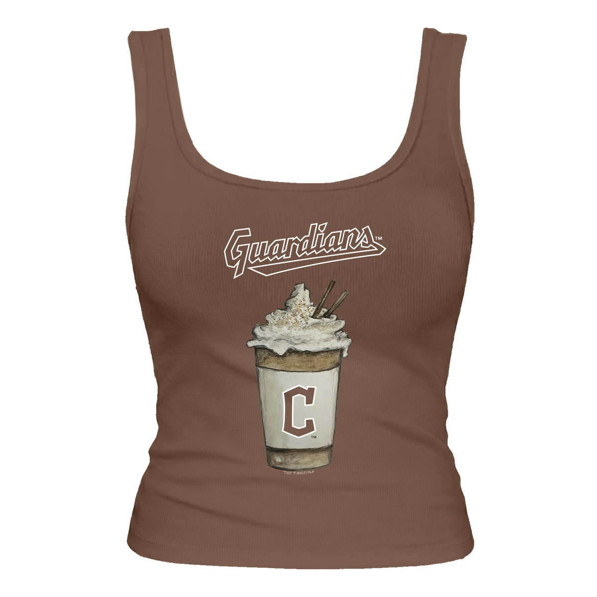 Cleveland Guardians Latte Emmy Tank