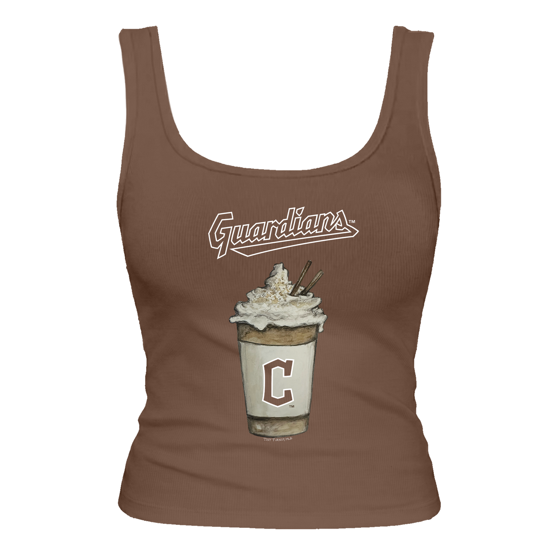 Cleveland Guardians Latte Emmy Tank