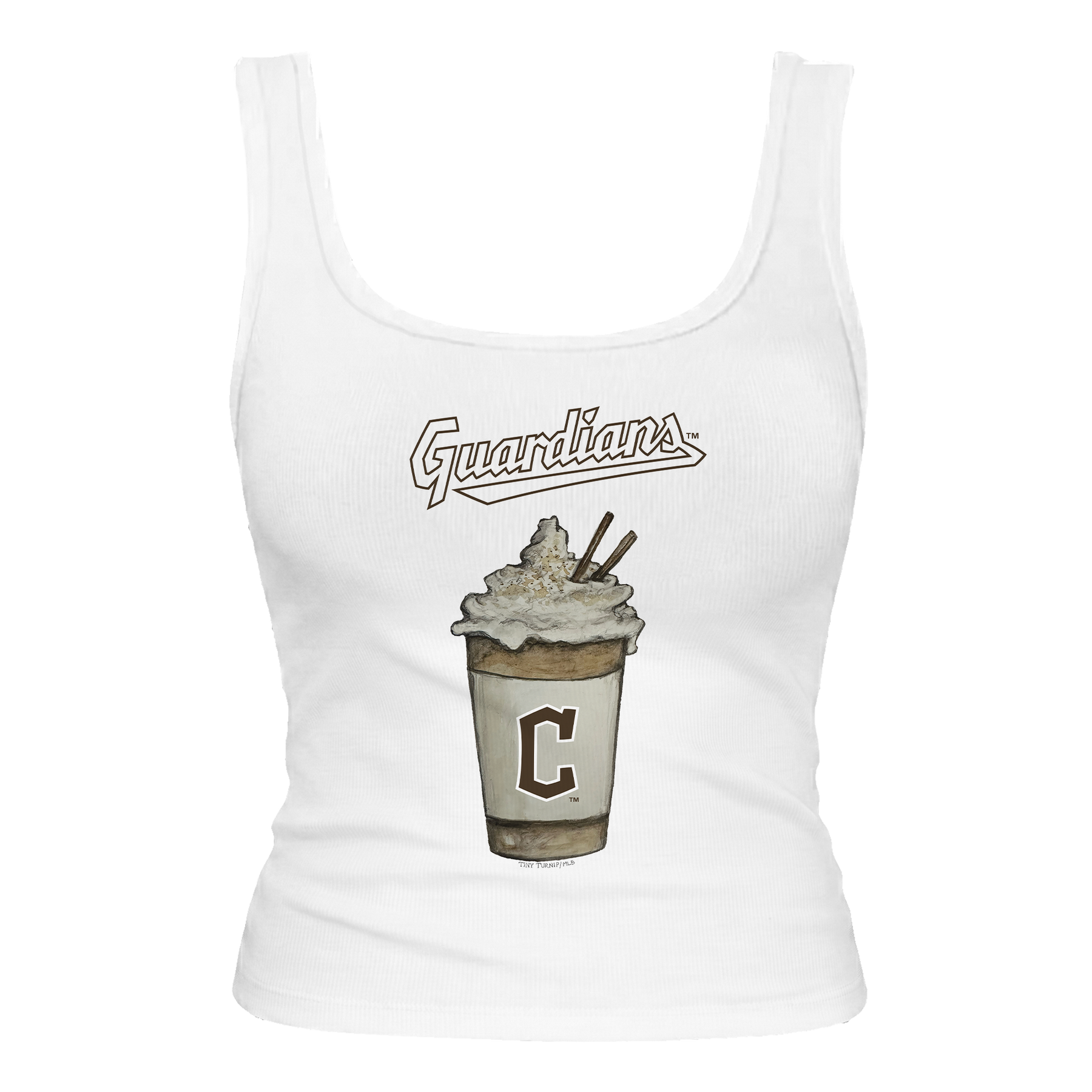 Cleveland Guardians Latte Emmy Tank
