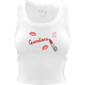 Cleveland Guardians Lipstick Crop Tank - Tiny Turnip