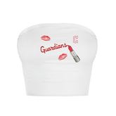 Cleveland Guardians Lipstick Crop Tube Top - Tiny Turnip