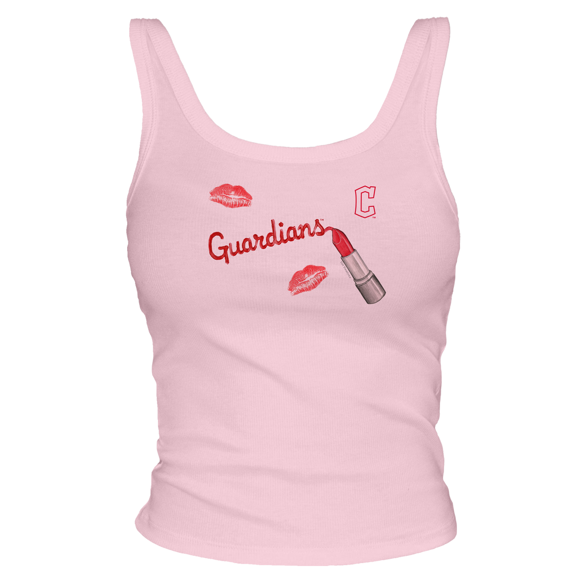 Cleveland Guardians Lipstick OG Ribbed Tank - Tiny Turnip