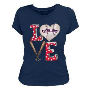 Cleveland Guardians Baseball LOVE Tee Shirt