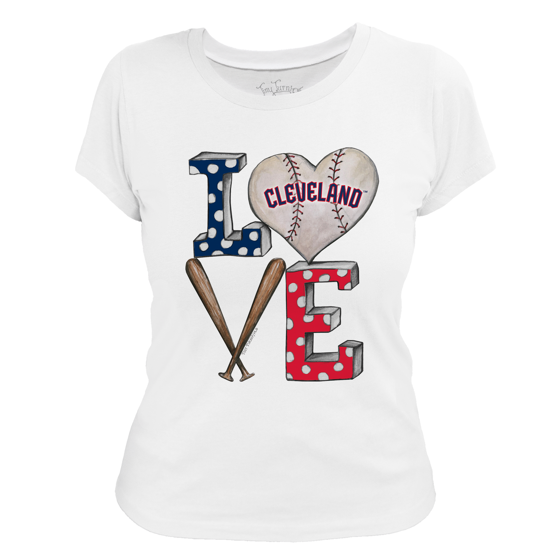Cleveland Guardians Baseball LOVE Tee Shirt