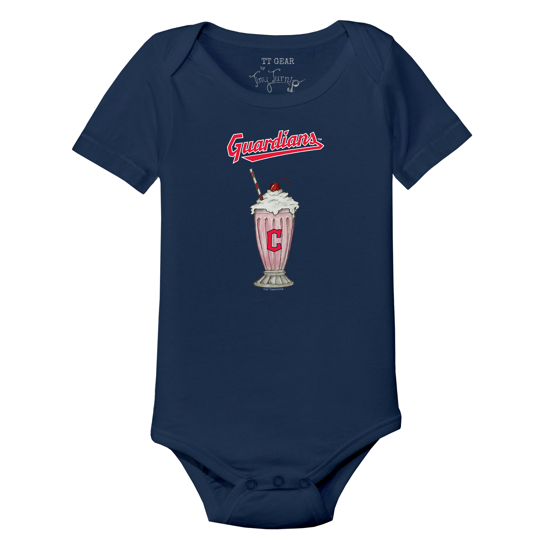 Cleveland Guardians Milkshake Short Sleeve Snapper